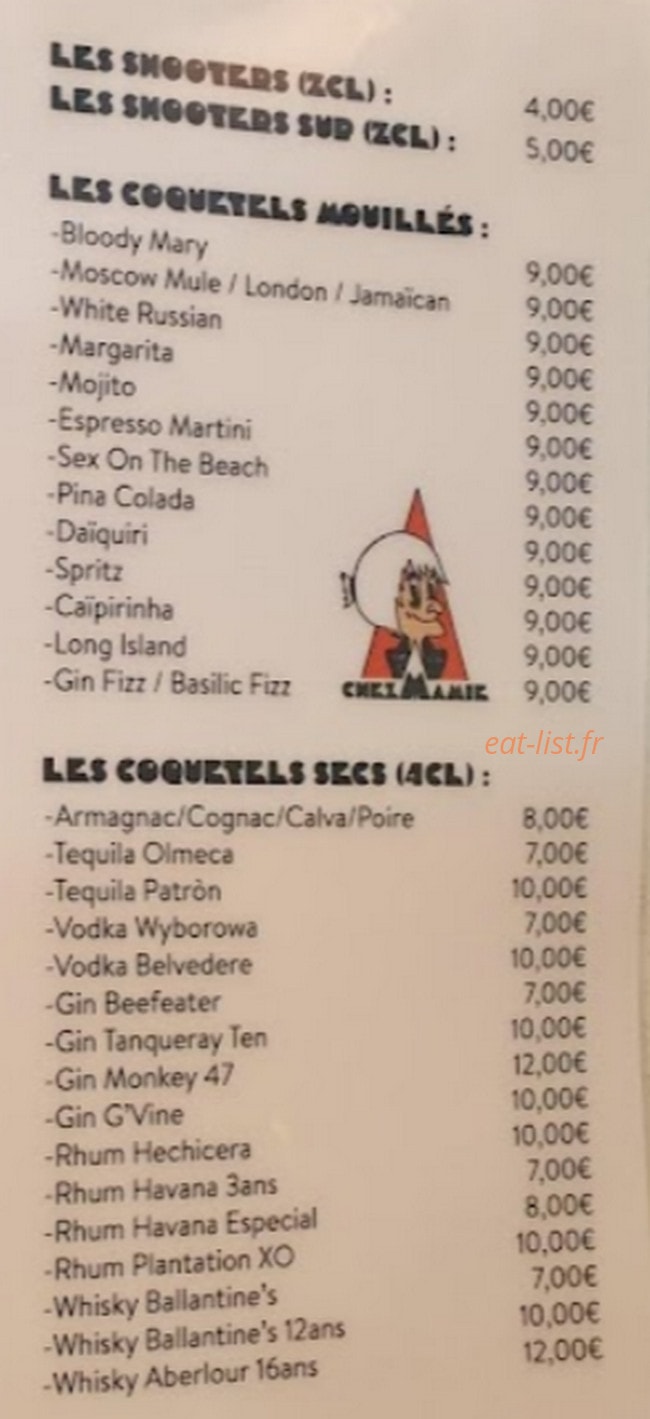 Chez Mamie — carte page 4