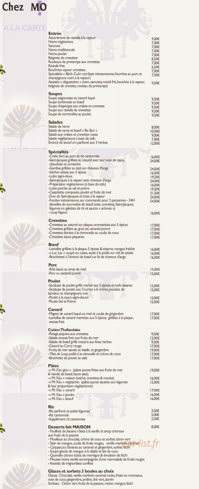 Chez Moi — carte page 1