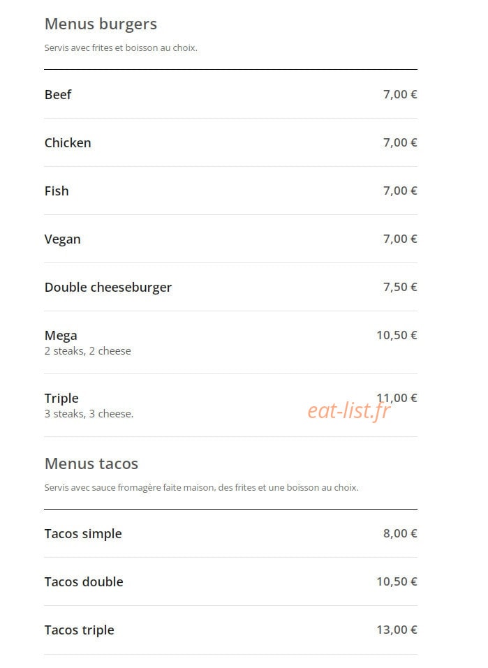 Chez Naan — carte page 3