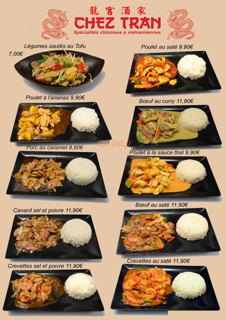 Chez Tran — carte page 4