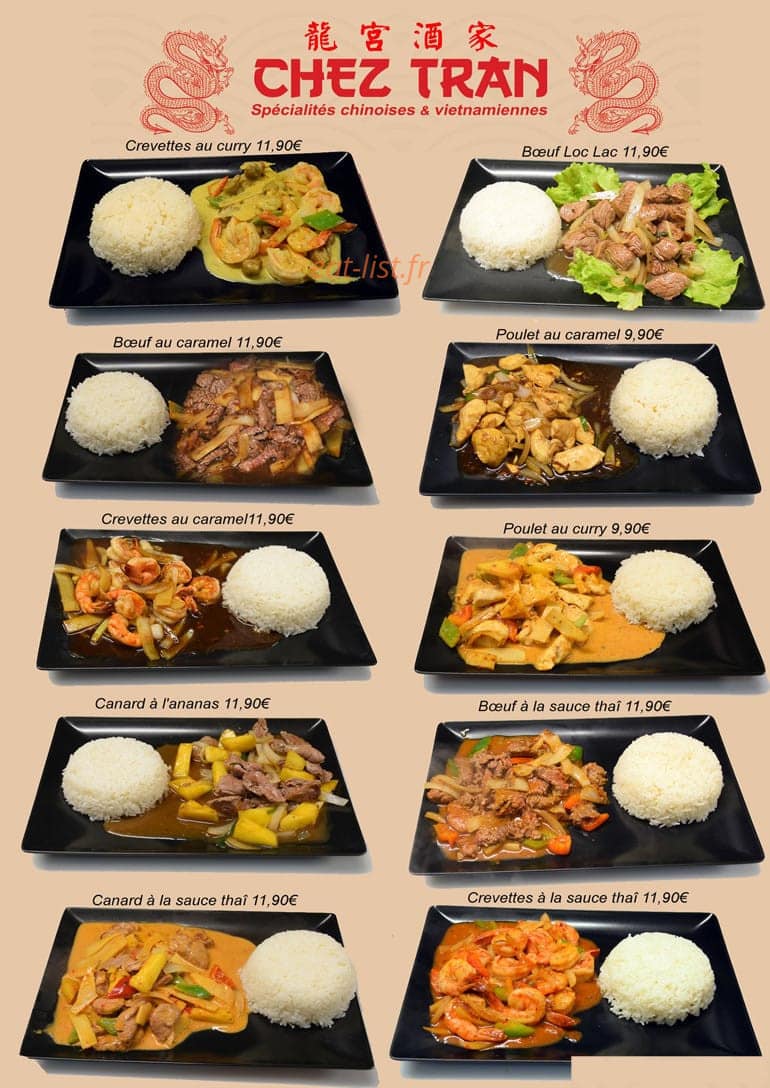 Chez Tran — carte page 3