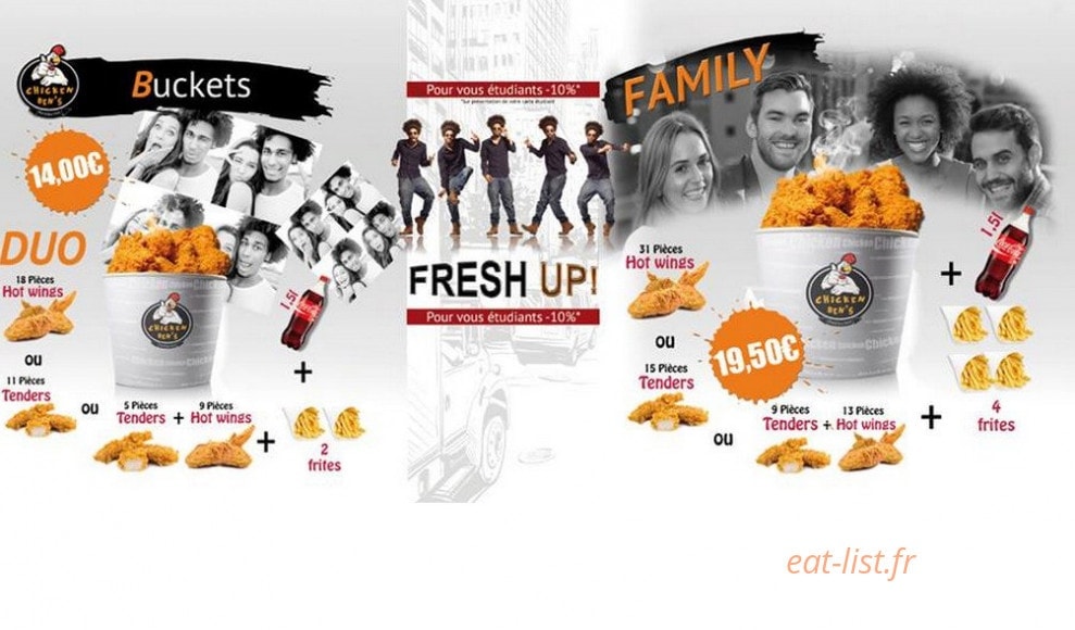 Chicken Ben's — carte page 7