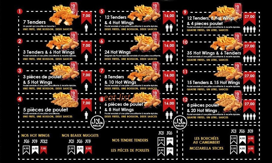 Chicken Cook — carte page 1