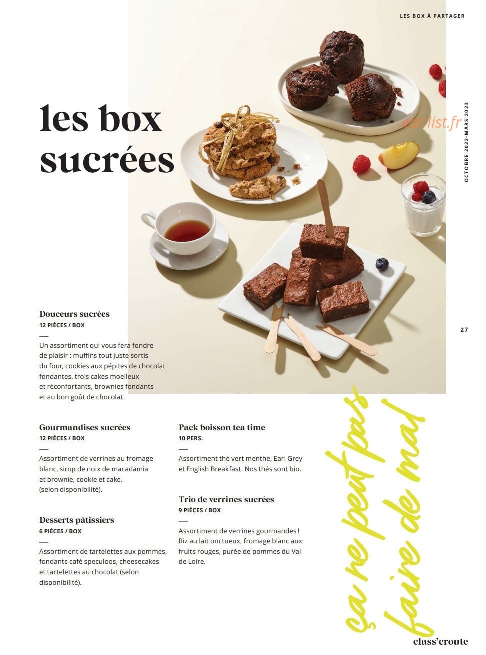 Class'croute — carte page 25