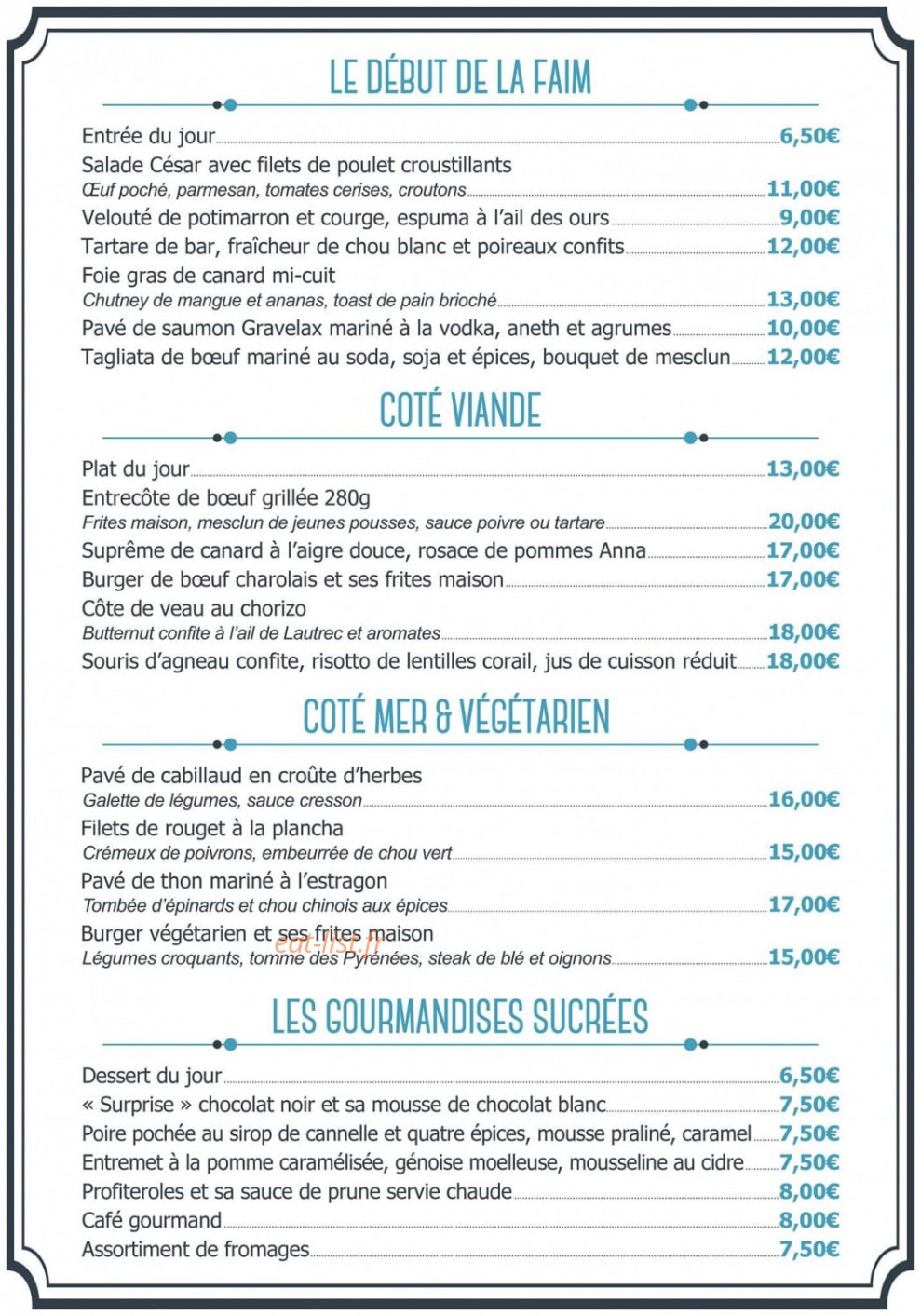 Côté Parc — carte page 1