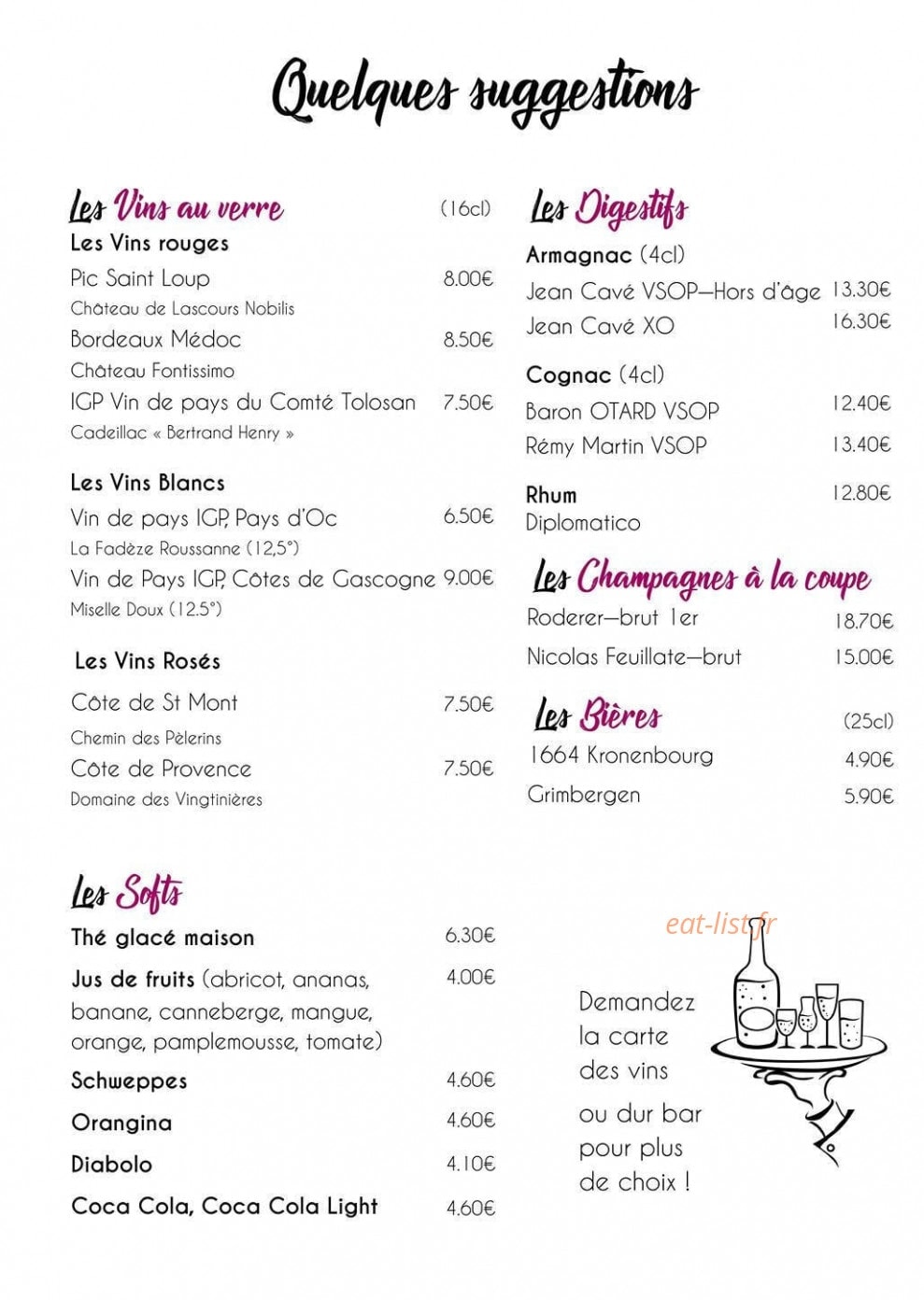 Crowne Plaza — carte page 5