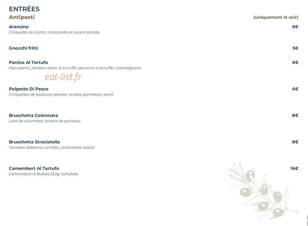 Cugini's — carte page 2