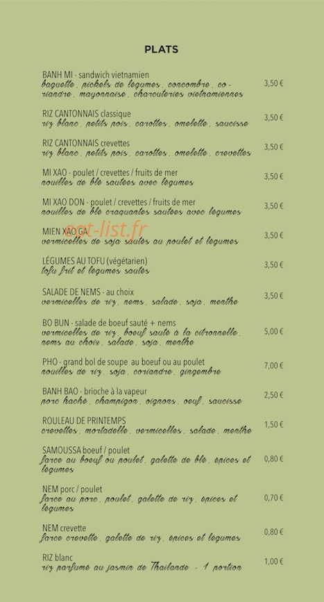 Danny Tea — carte page 2