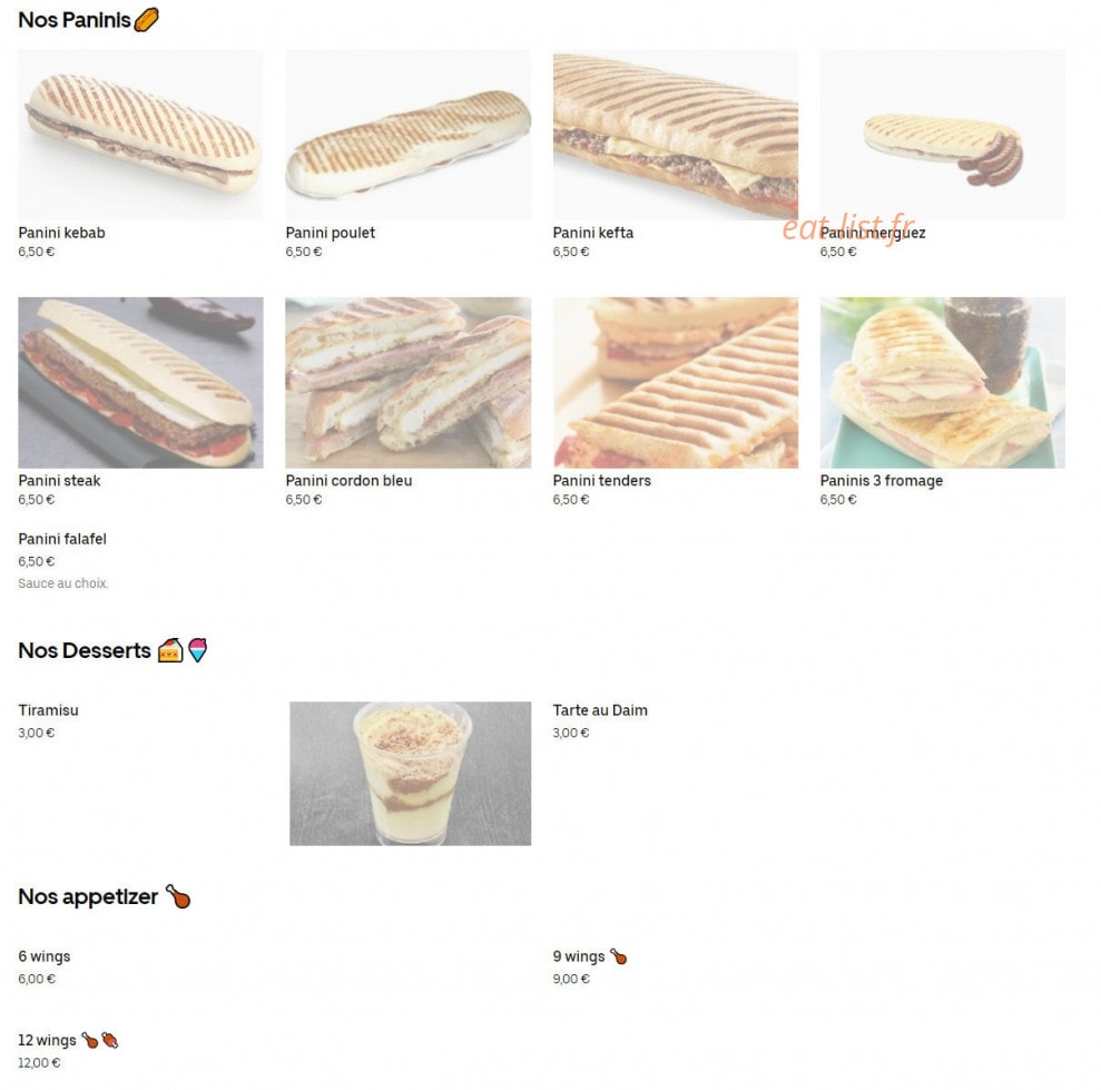 Deniz Kebab — carte page 4
