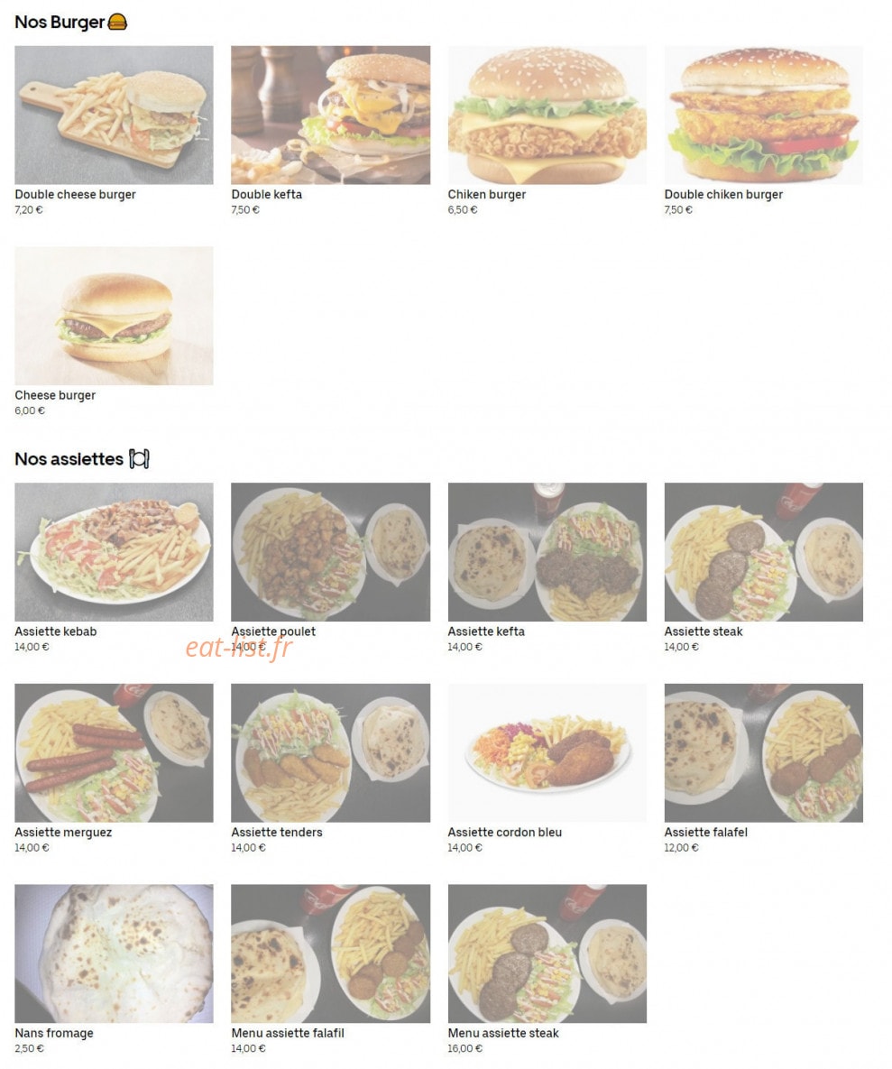 Deniz Kebab — carte page 2