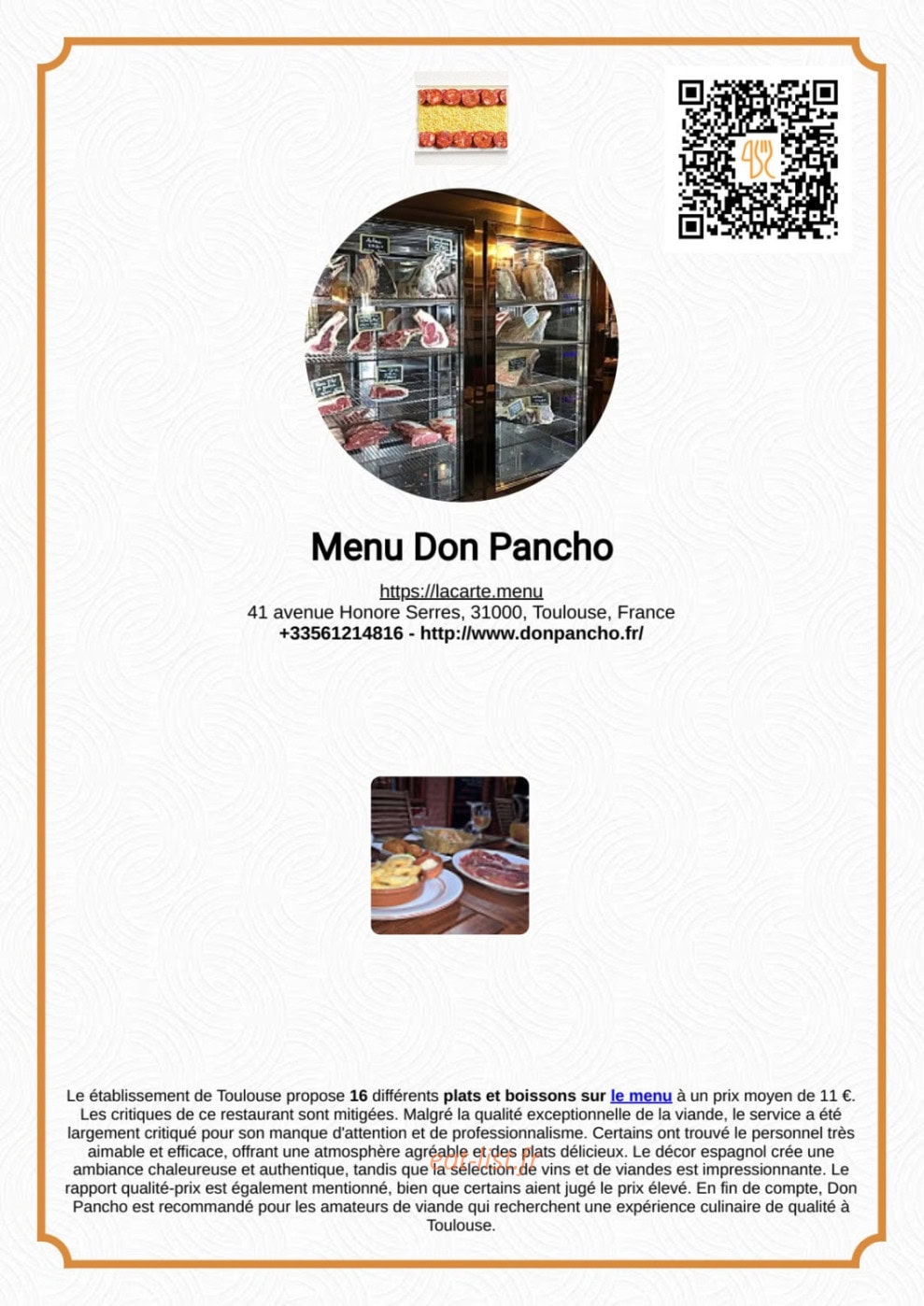 Don Pancho — carte page 3
