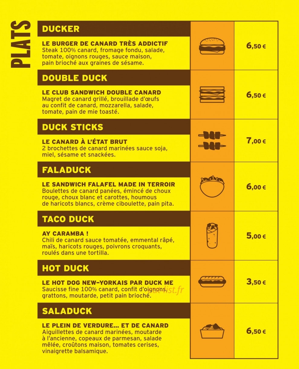 Duck Me — carte page 2