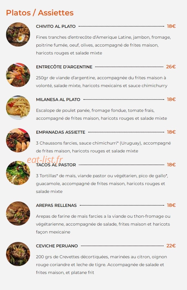 El Chivito — carte page 2