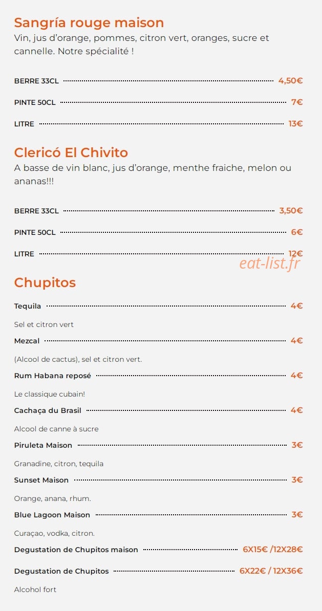 El Chivito — carte page 8