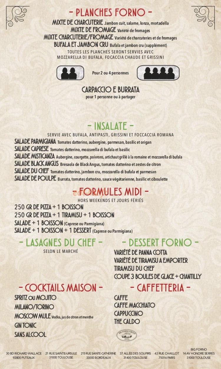 Forno Gusto — carte page 2