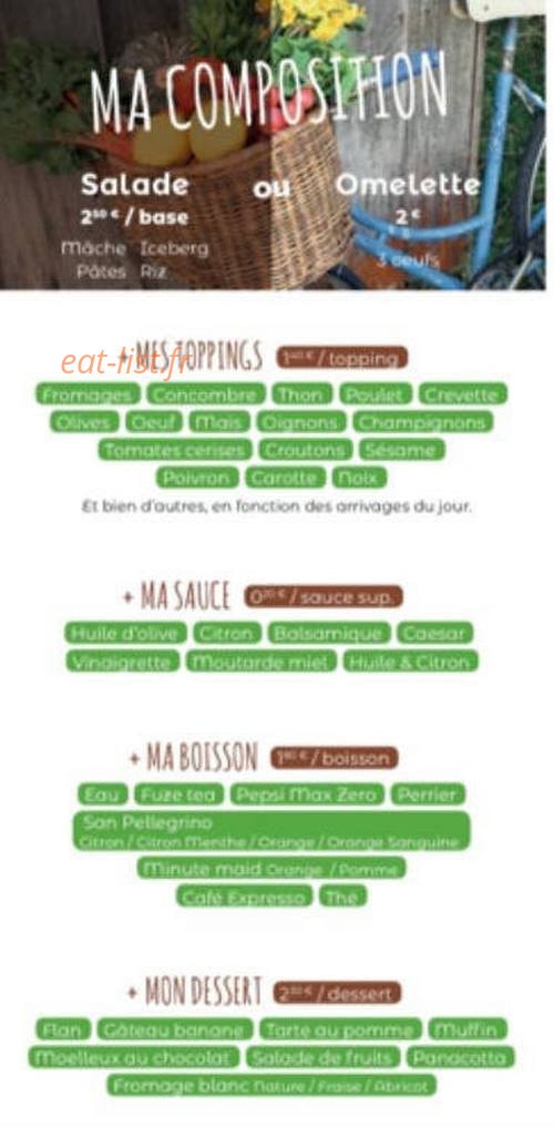 Fresh food — carte page 6