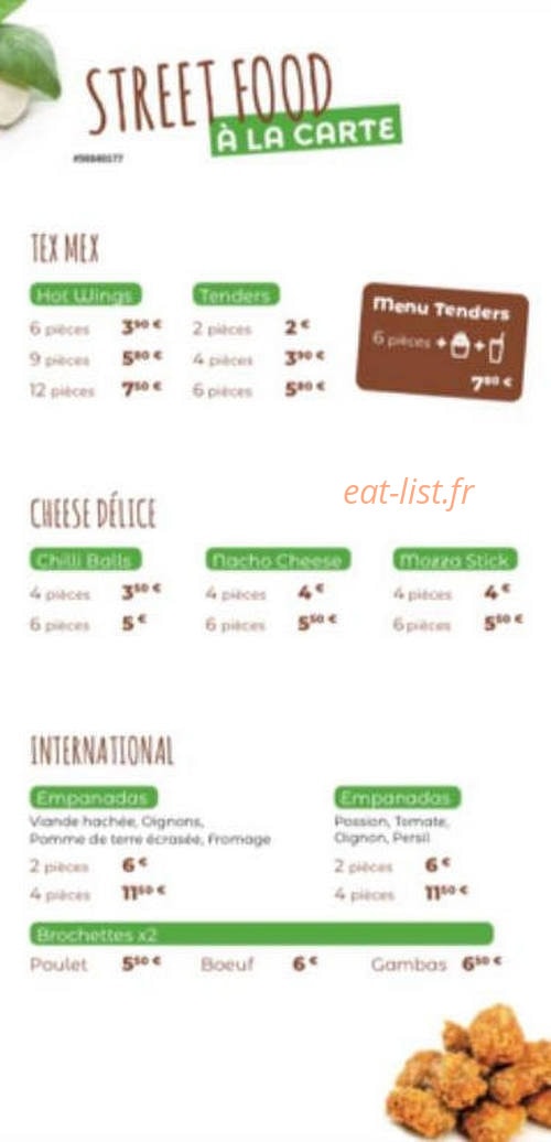 Fresh food — carte page 3