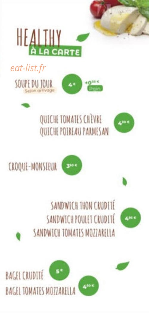 Fresh food — carte page 4