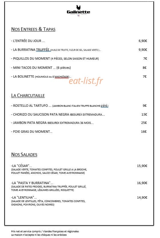 Galinette — carte page 3