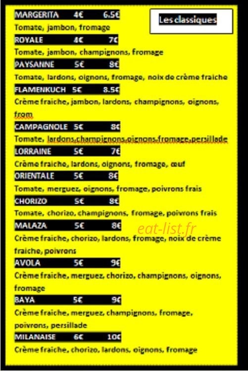 Génération Pizza — carte page 1