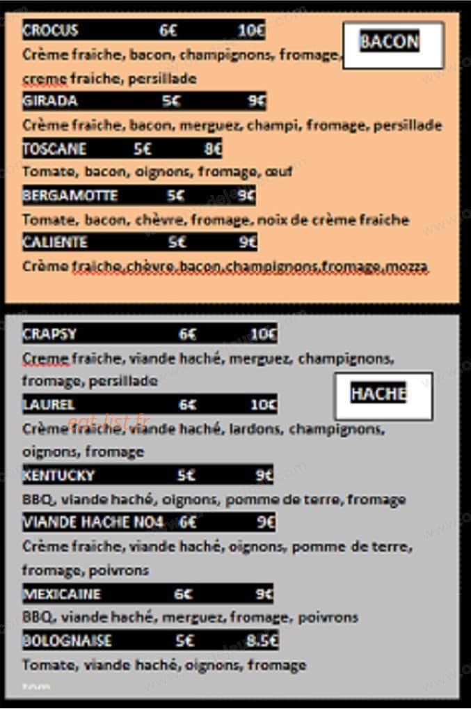 Génération Pizza — carte page 4
