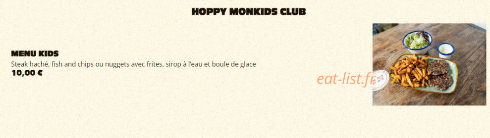 Hoppy Monkey Club — carte page 8