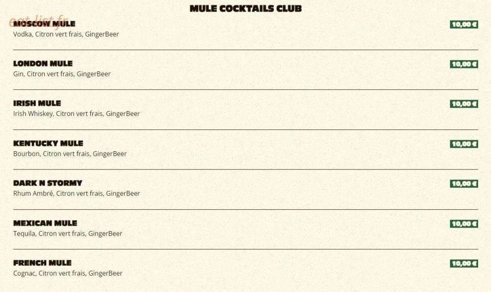 Hoppy Monkey Club — carte page 17