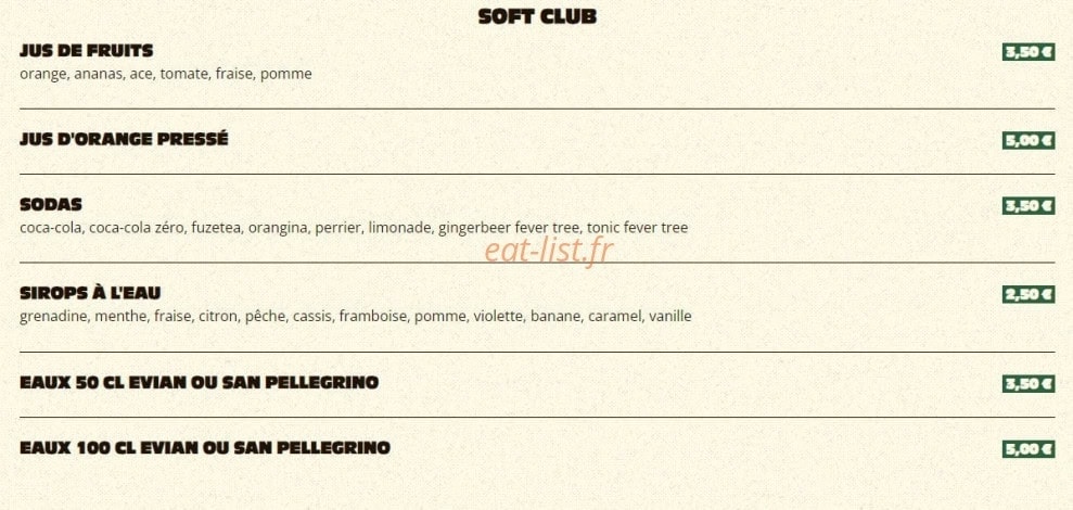 Hoppy Monkey Club — carte page 19