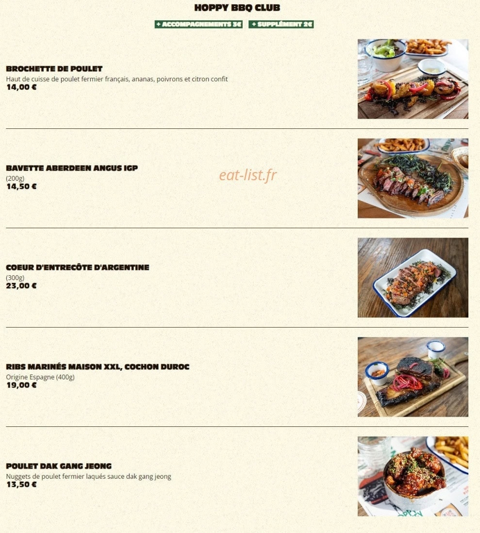 Hoppy Monkey Club — carte page 6