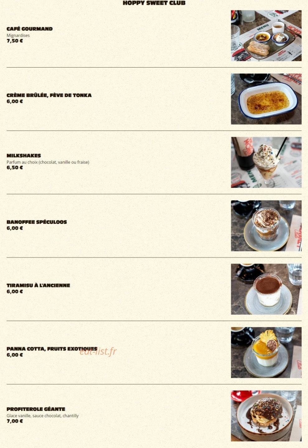 Hoppy Monkey Club — carte page 7