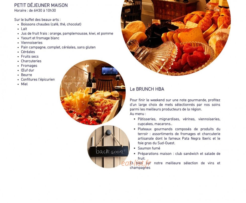 Hotel des beaux arts — carte page 1