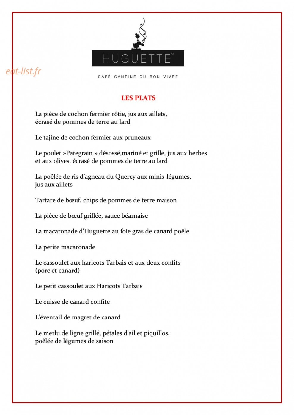 Huguette — carte page 2