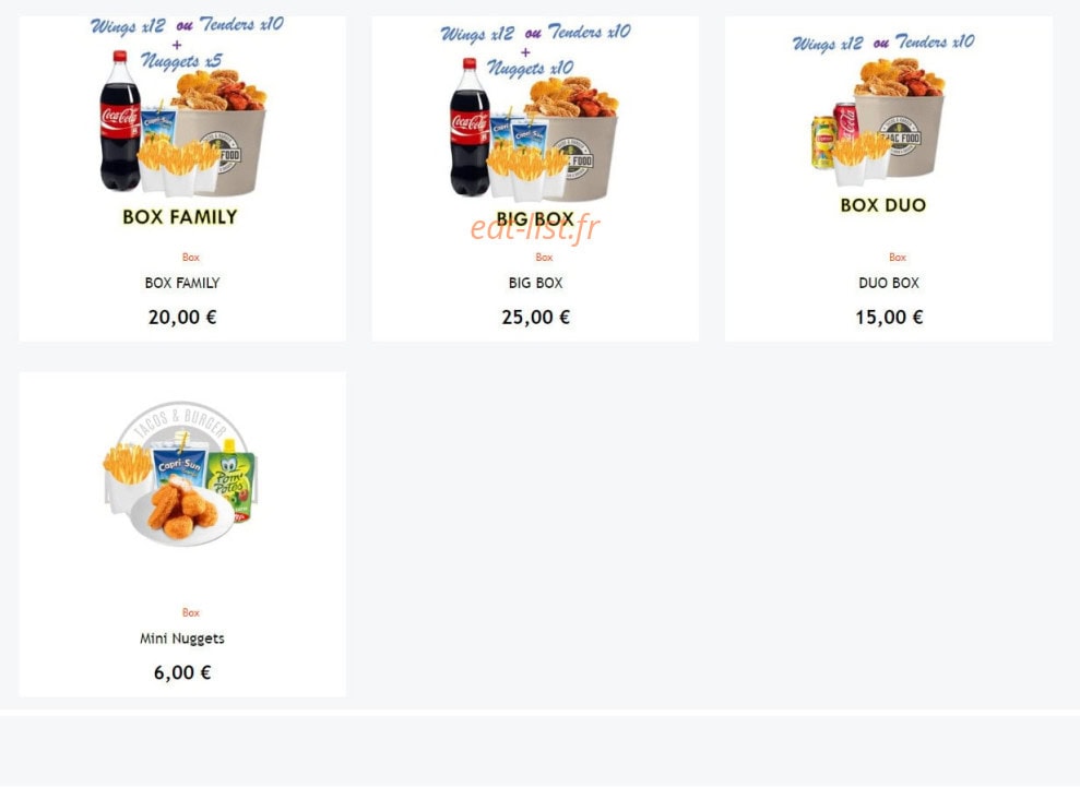 Izhac Food — carte page 5