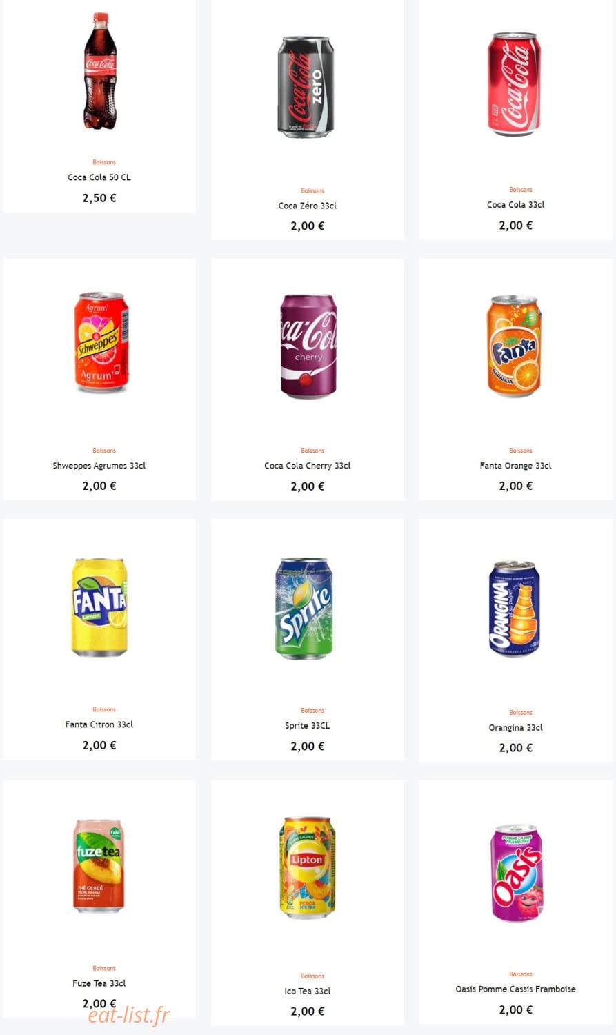 Izhac Food — carte page 7