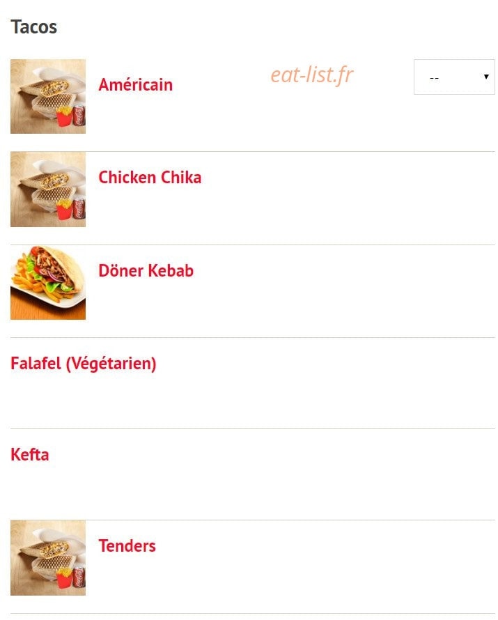 Izmir grill — carte page 9