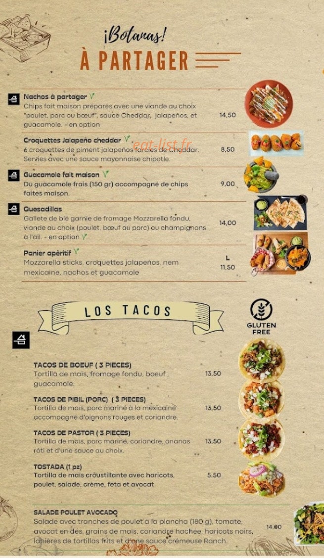 Jalapeños — carte page 2