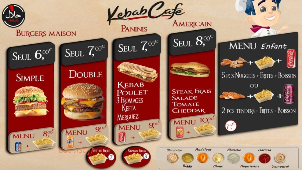 Kebab Café — carte page 3