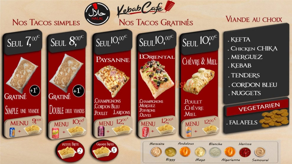 Kebab Café — carte page 4