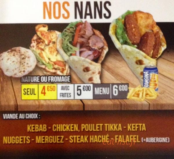 Kebab Indien — carte page 4