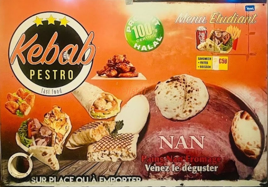 Kebab Presto — carte page 1