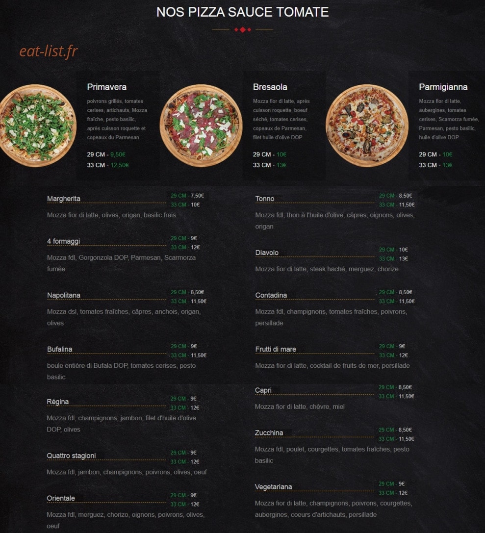 L'Antica — carte page 1