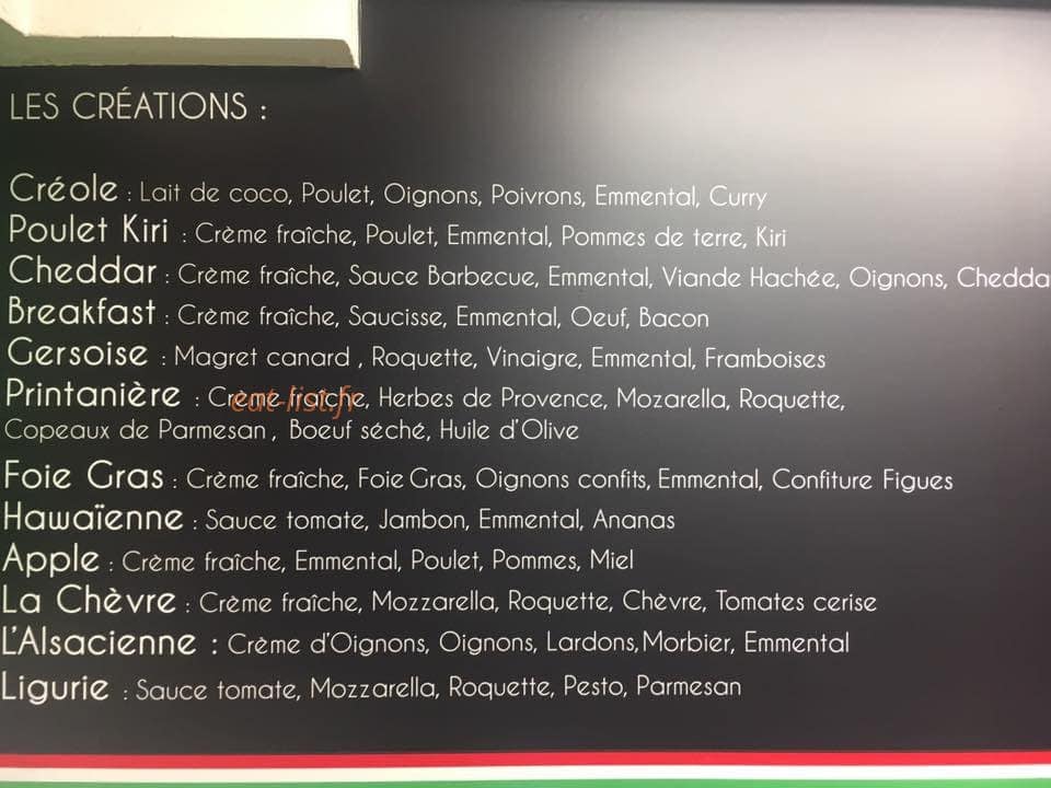 L'atelier della pizza — carte page 1