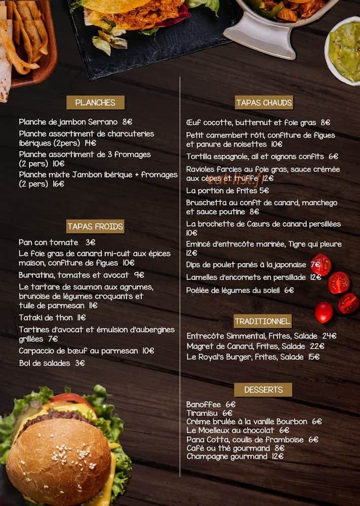 L'atelier du Royal — carte page 1