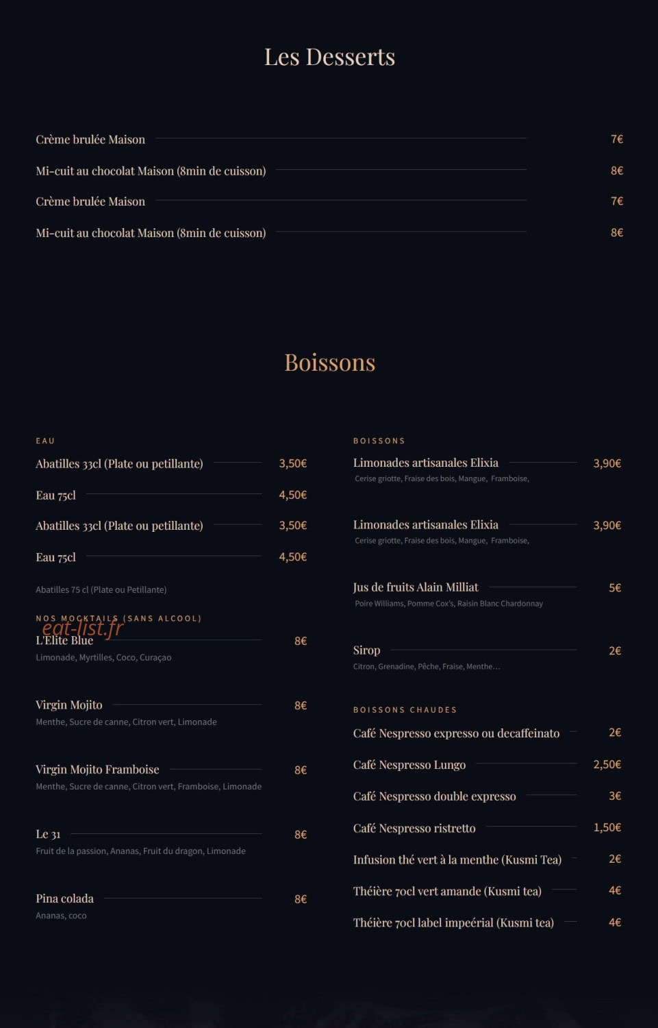 L'Élite — carte page 3