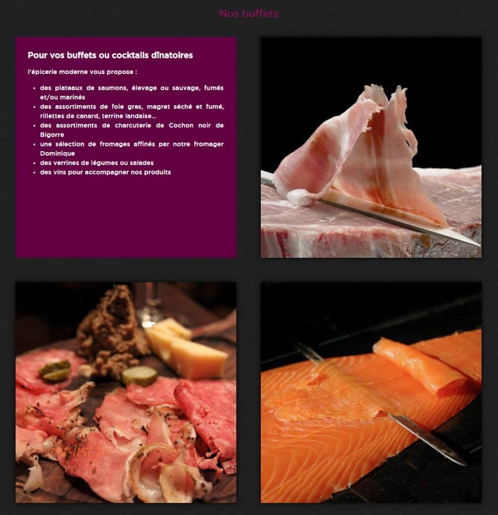 L'épicerie moderne — carte page 13