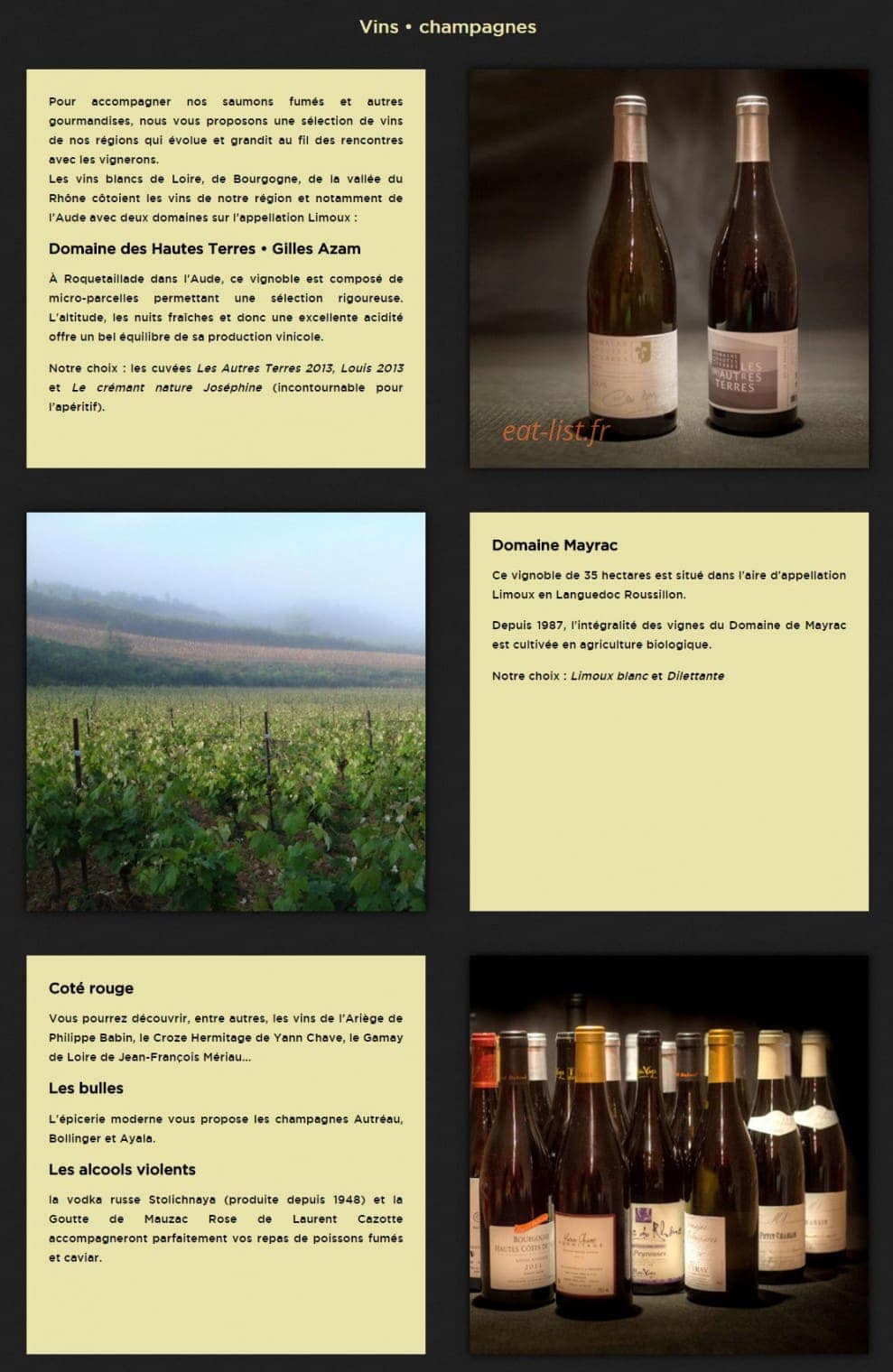 L'épicerie moderne — carte page 12