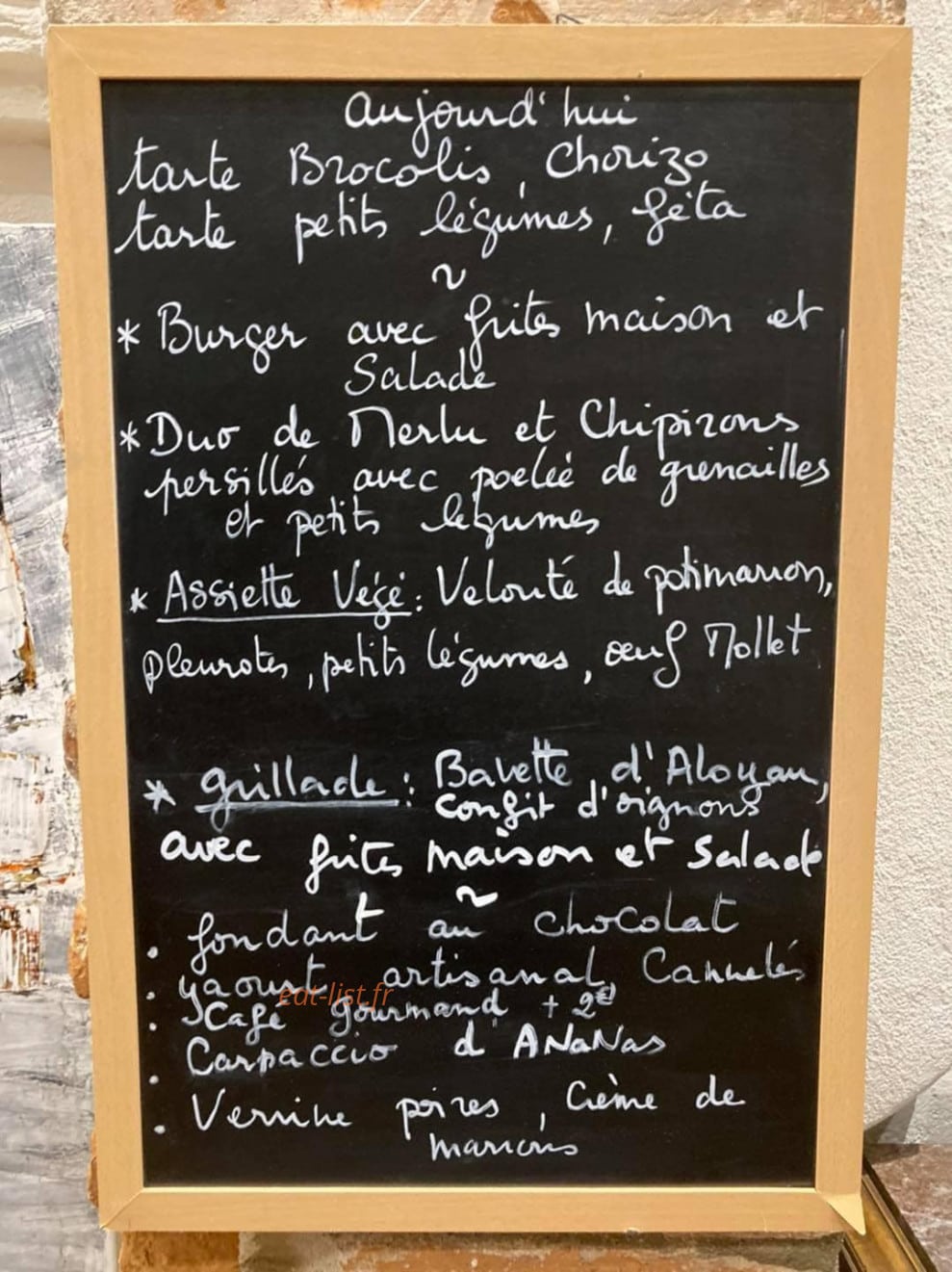 L'Estaminet — carte page 1