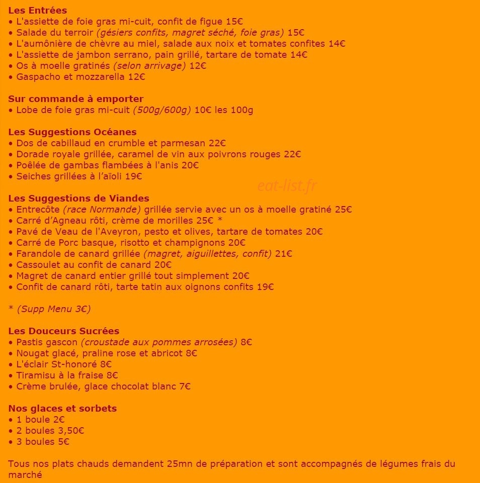 L'Os À Moëlle — carte page 1