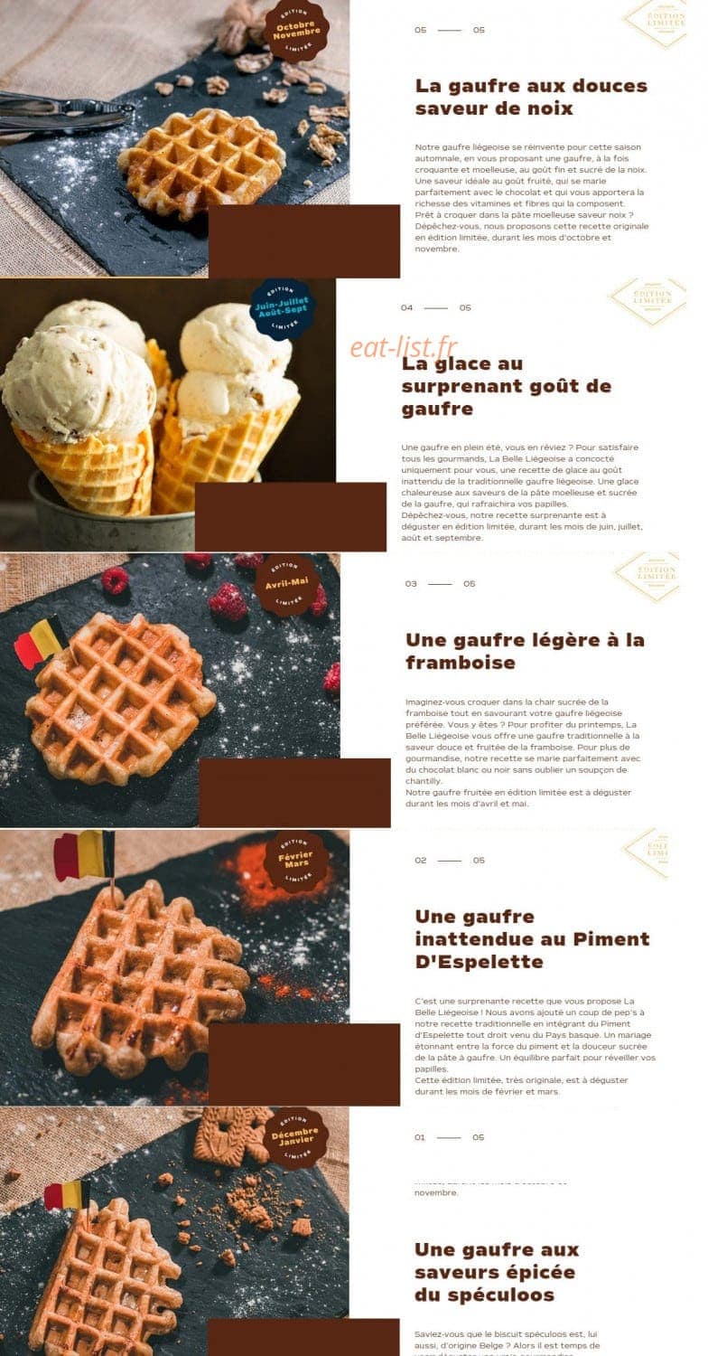 La Belle Liégeoise — carte page 1