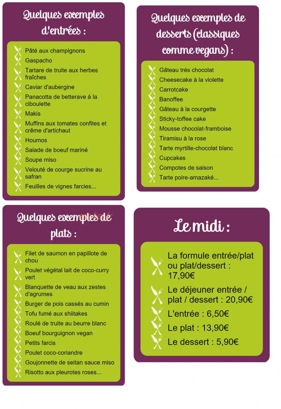 La belle verte — carte page 1